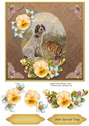 Vintage Dog Special Day 7x7 Cf