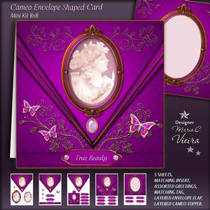 Cameo Envelope Shaped Card Front Kit