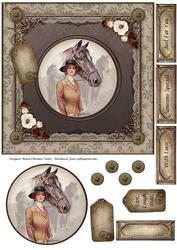 Vintage Horse 7x7 Card Front 2