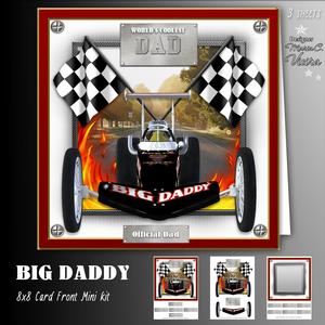 Big Daddy 8x8 Card Front Kit