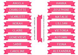 Banners with Girls Names 3