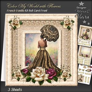 Color My World with Flowers Vanilla Kit