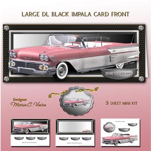 Lg.dl Pink Impala Card Front Kit