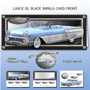 Lg.dl Blue Impala Card Front Kit