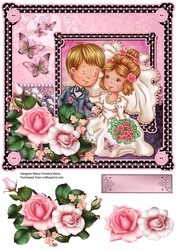 Wedding Couple 8X8 Topper