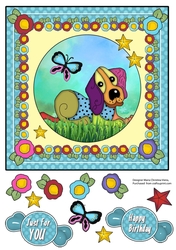 Blue Rag Dog 8 Card Front