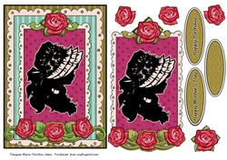 Lady Silhouette Card Front 3