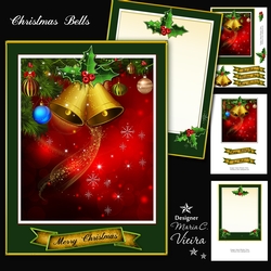 Christmas Bells Card Front Kit