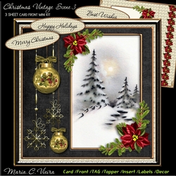 Christmas Vintage Scene 3