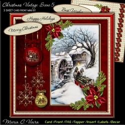 Christmas Vintage Scenes 5