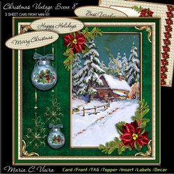 Christmas Vintage Scene 8
