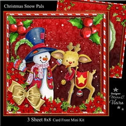 Christmas Snow Pals 8x8 Mini Kit