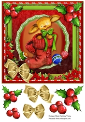 Vintage Christmas Little red Boots