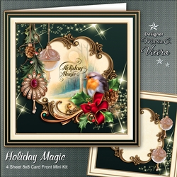 Holiday Magic Christmas Card Front