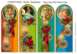 Bookmark Panels Angels Rainbow Bright