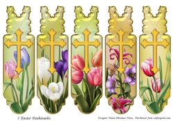 Easter Glassy Bookmarks with LG.Cross