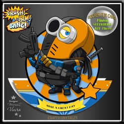 Minion Superhero Card Kit. 3