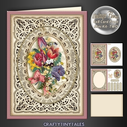 Vintage Floral 6x8 Card Front Kit 2