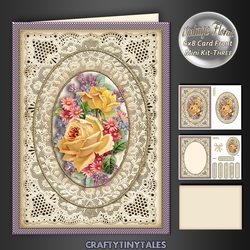 Vintage Floral 6x8 Card Front Kit 3