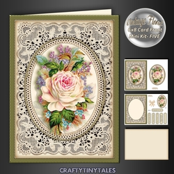 Vintage Floral 6x8 Card Front Kit 5