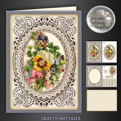 Vintage Floral 6x8 Card Front Kit 6