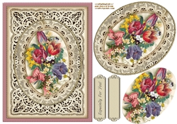 Vintage Floral 6x8 Card Front 2