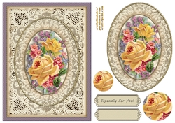 Vintage Floral 6x8 Card Front  3
