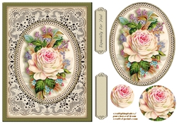 Vintage Floral 6x8 Card Front  5