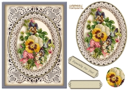 Vintage Floral 6x8 Card Front 6