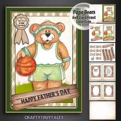 Papa Bears 6x8 Card Front Mini Kit 1