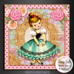 Vintage Dolls Card Front Mini Kit 5