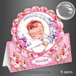 Babies R Precious Girl Tent Card Kit.2
