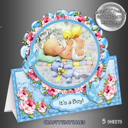 Babies R Precious Boy Tent Card Kit.3