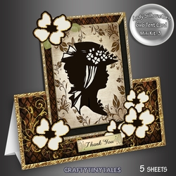 Lady Silhouettes Tent Card 3