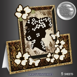 Lady Silhouettes Tent Card 4