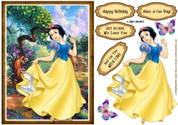 Snow White Card Front Sheet 2