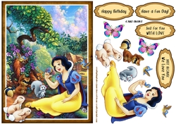 Snow White Card Front Sheet 6