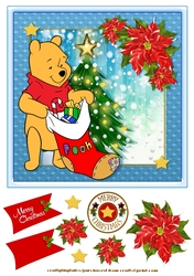 Christmas With Pooh Card Front 1