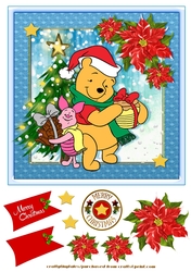 Christmas With Pooh Card Front 2