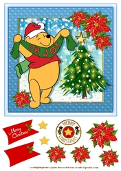 Christmas With Pooh Card Front 4