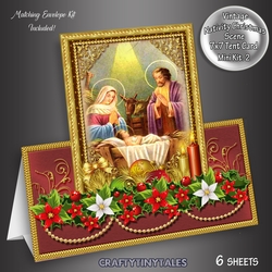 Nativity Scene Tent Card Kit. 2