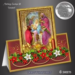 Nativity Scene Tent Card Kit. 4