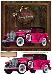Forever Young Vintage Car Card Front 7