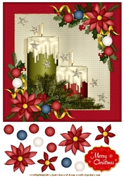 Christmas Decoration 8x8 Card Front 2
