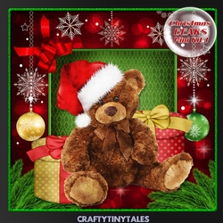 Christmas Bears Card Front Kit.1