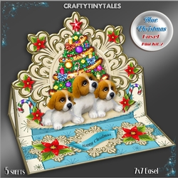 Blue Christmas Easel Mini Kit. 2