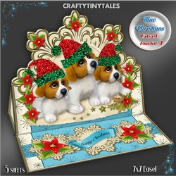 Blue Christmas Easel Mini Kit. 4