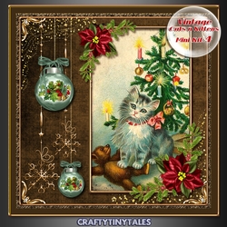 Vintage Cats n Kittens Mini Kit. 4