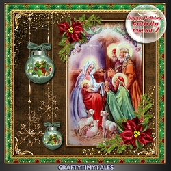 Happy Holidays Nativity Scene Kit.7