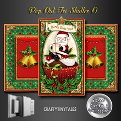 Tri-Shutter O Pop Out Xmas Card Kit.Two.